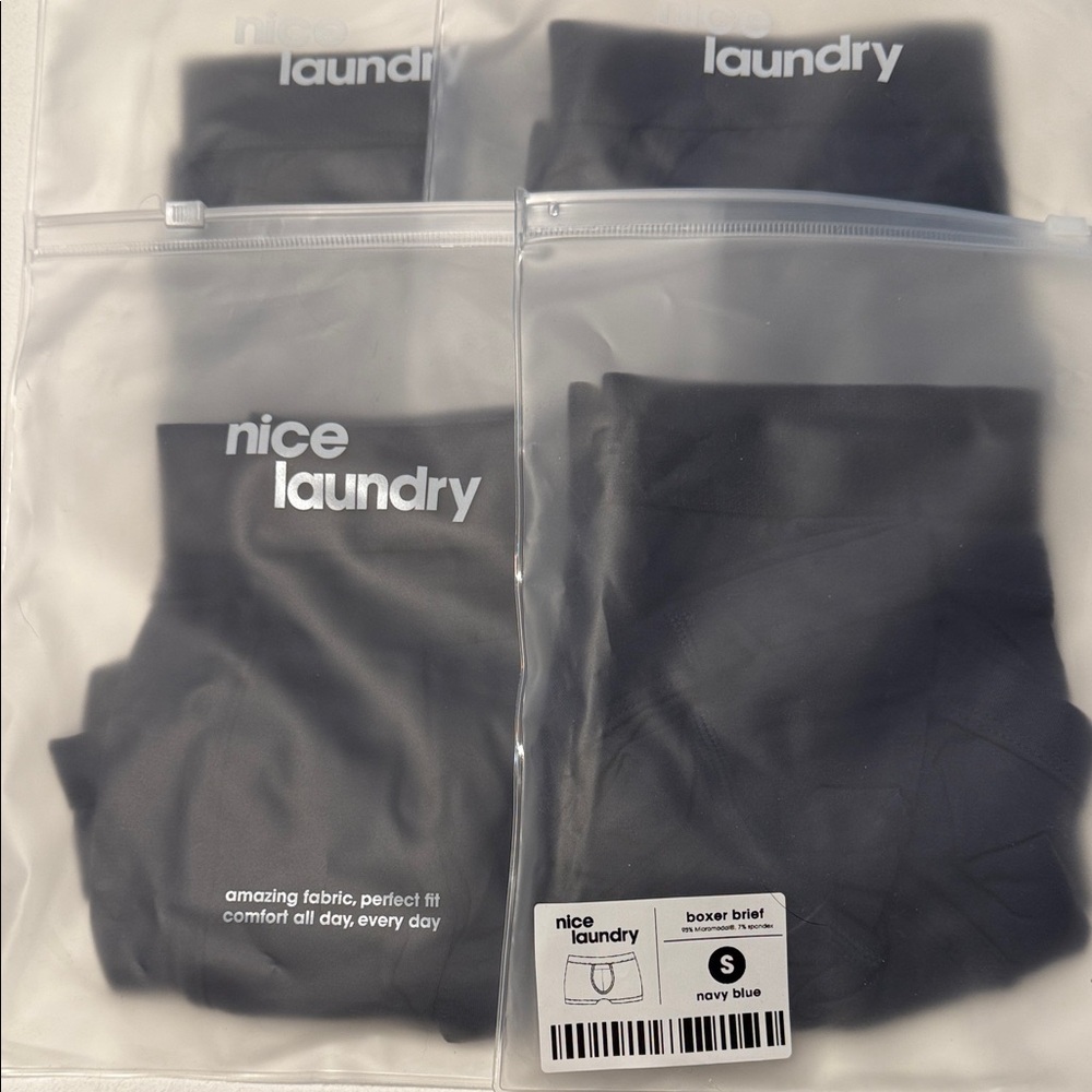Nice Laundry Navy Blue Boxer Briefs NWT Size Small